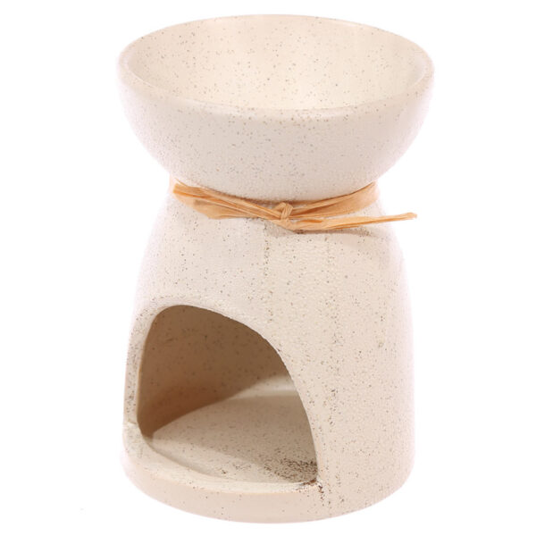 OB231_008 Ceramic Speckled Eden Oil and Wax Burner