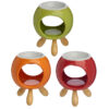 OB341_001 Ceramic Round Eden Oil Burner with Feet