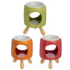 OB342_001 Ceramic Cylindrical Eden Oil Burner with Feet