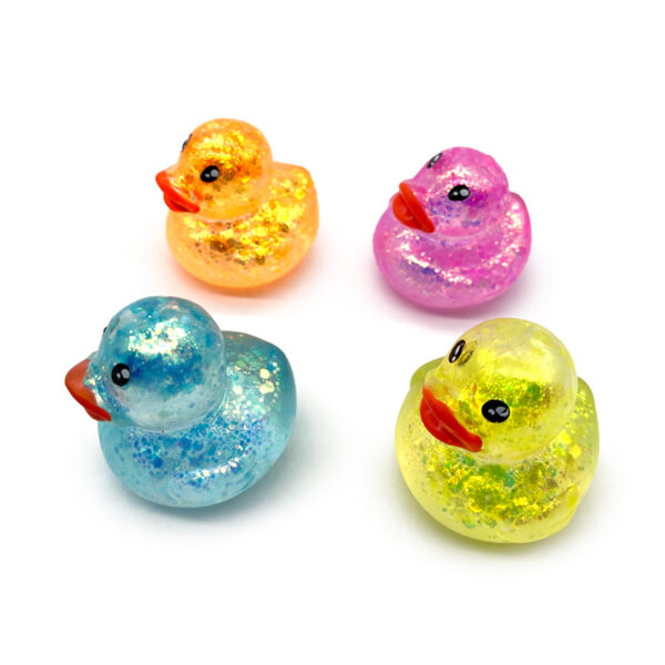 Stretchy Squeezy Fidget Toy - Glitter Duck