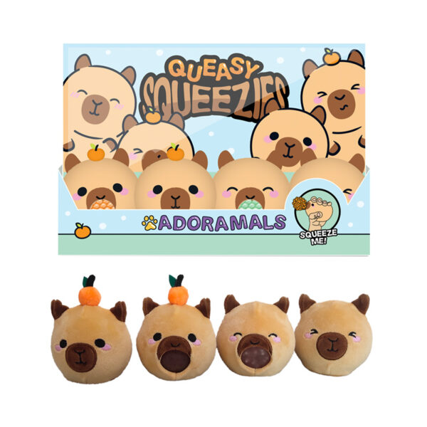 TY991_001 Queasy Squeezies Fidget Toy - Adoramals Capybara