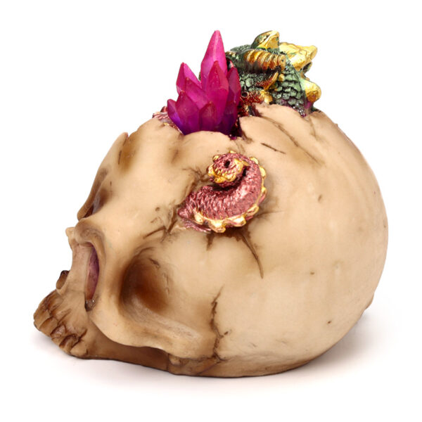 SK383_005 LED Dragon Ornament - Elements Baby Dragon Crystal Skull