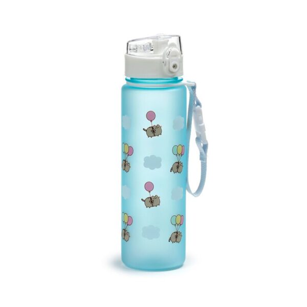 BOT347_001_1747407077 Shatterproof Pop Top Water Bottle 600ml - Pusheen the Cat Balloons