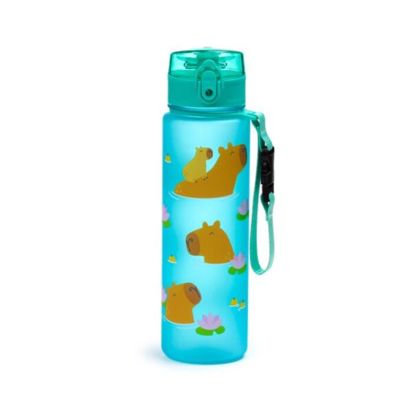 BOT353_004_1747407163 Shatterproof Pop Top Water Bottle 600ml - Capybara