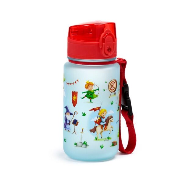 BOT357_001_1747407278 Shatterproof Pop Top Children's Water Bottle 350ml - Knights & Dragons