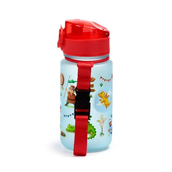 Shatterproof Pop Top Children's Water Bottle 350ml - Knights & Dragons