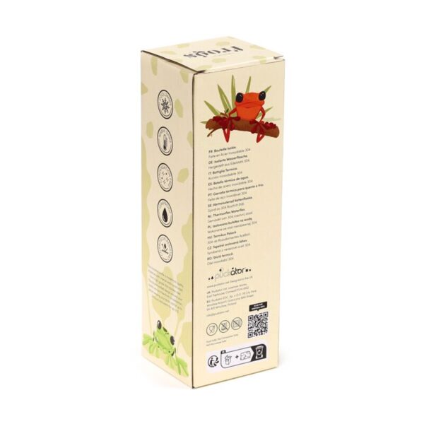 BOT360_009_1750080018 Reusable Insulated Drinks Bottle 500ml - Tropical Tree Frogs