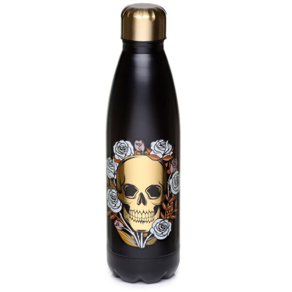 BOT51_001_1666375875 Reusable Insulated Drinks Bottle 500ml - Skulls & Roses