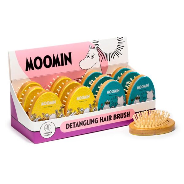 BRU31_001_1705930634 Bamboo Hair Brush - Moomin