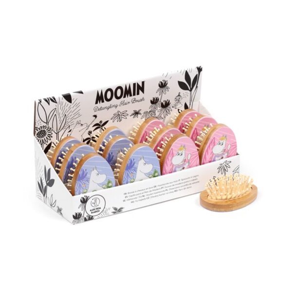 BRU36_001_1748531833 Bamboo Hair Brush - Moomin Tammi
