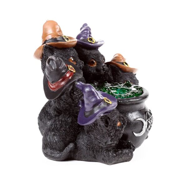 CAT197_008_1744380735 Witches LED Cat - Bubbling Cauldron