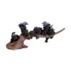 CAT199_001_1744380780 Witches Cat - Playing on Broomstick