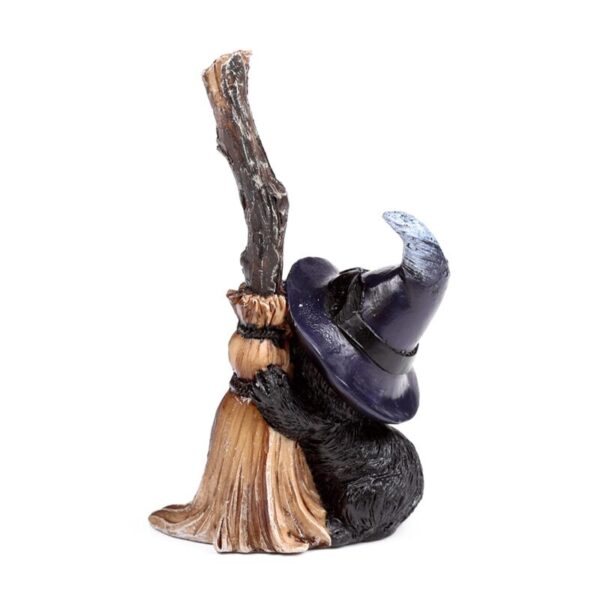 CAT200_006_1744380799 Witches Cat - Holding Broomstick