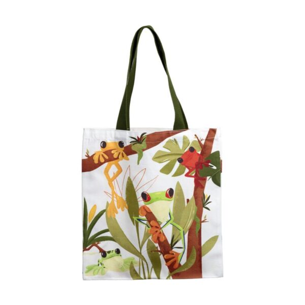 CBAG130_001_1749483992 Tote Shopping Bag - Tropical Tree Frogs