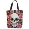 CBAG86_001_1728360337 Tote Shopping Bag - Skulls and Roses