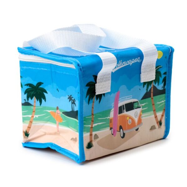 COOLB119_006_1696866931 Volkswagen VW T1 Camper Bus The Waves are Calling RPET Cool Bag