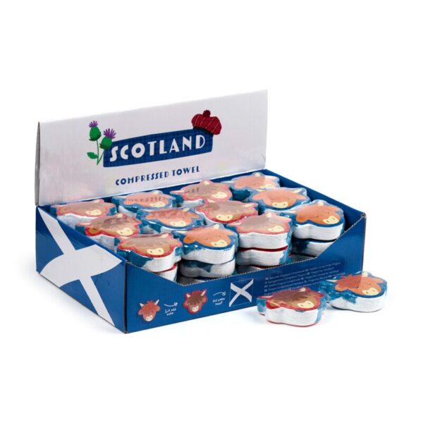 CT27_001_1747385974 Compressed Travel Towel - Scotland Souvenir