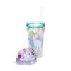Double Walled Cup with Lid, Straw & Charms - Unicorn Magic