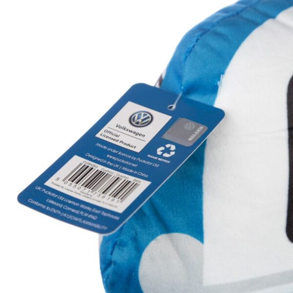 CUSH263_003_1618904341 Plush Shaped Cushion - Blue Volkswagen VW T1 Camper Bus