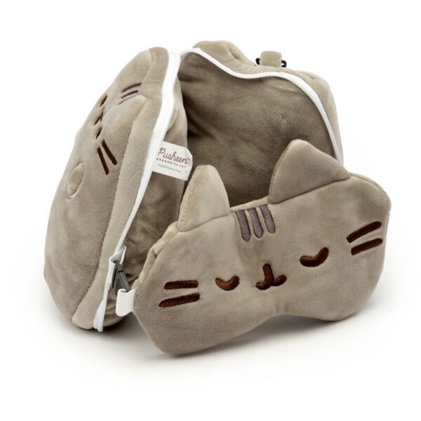 CUSH289_003_1708702435 Relaxeazzz Travel Pillow & Eye Mask - Pusheen the Cat