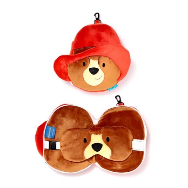 CUSH381_001_1721316831 Relaxeazzz Travel Pillow & Eye Mask - Paddington Bear