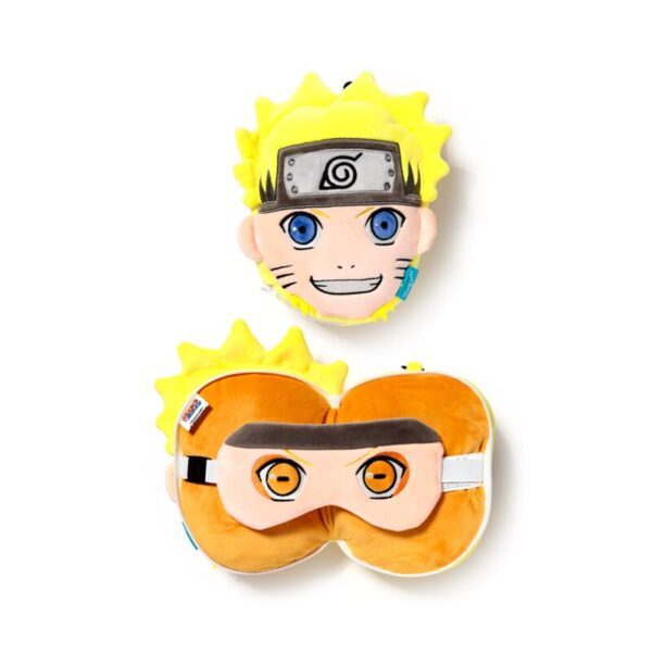 CUSH406_001_1743518354 Relaxeazzz Travel Pillow & Eye Mask - Naruto