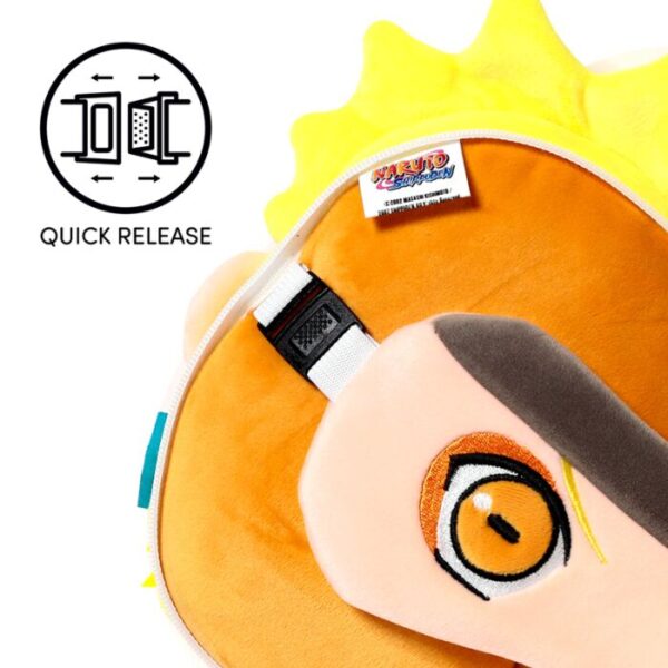 CUSH406_005_1743518354 Relaxeazzz Travel Pillow & Eye Mask - Naruto