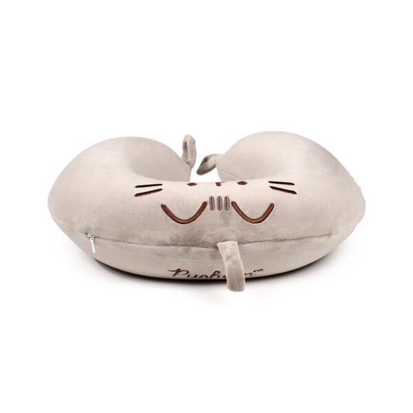 Relaxeazzz Plush Memory Foam Travel Pillow - Pusheen the Cat
