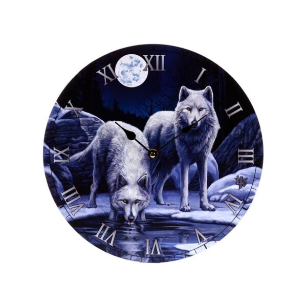 CLCK31_001_1748270172 Wall Clock - Lisa Parker Warriors of Winter Wolf
