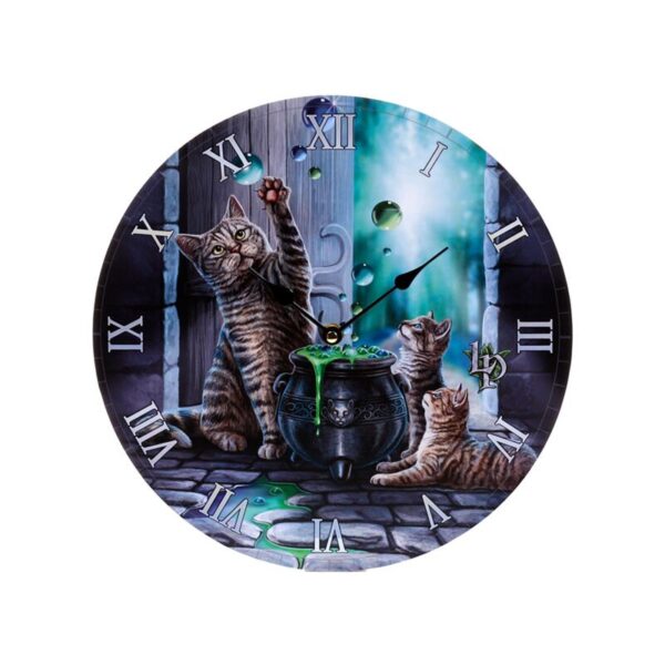 CLCK32_001_1748270188 Wall Clock - Lisa Parker Hubble Bubble Cat and Kitten