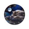 CLCK34_001_1748270238 Wall Clock - Lisa Parker Quiet Reflection Wolf