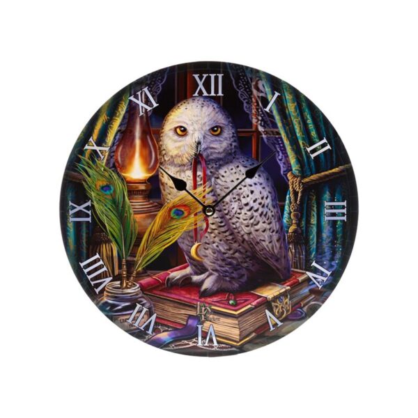 CLCK37_001_1748270292 Wall Clock - Lisa Parker Guardian of Spells Owl