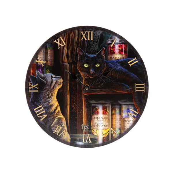 CLCK38_001_1748270309 Wall Clock - Lisa Parker Magical Emporium Cats