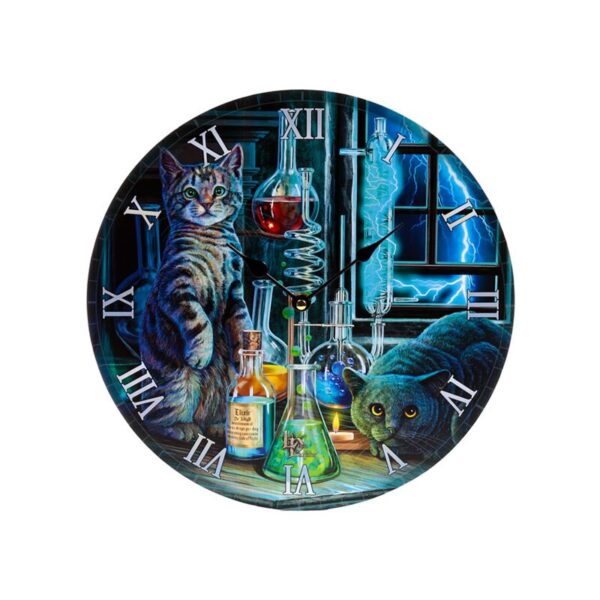 CLCK39_001_1748270325 Wall Clock - Lisa Parker Jekyll and Hyde Cats