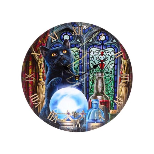 CLCK40_001_1748270352 Wall Clock - Lisa Parker Witches Apprentice Cats