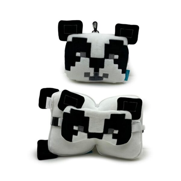 CUSH432_001_1736258566 Relaxeazzz Travel Pillow & Eye Mask - Minecraft Panda