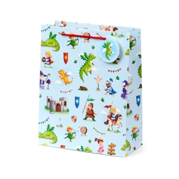 GBAG121A_003_1747756470 Gift Bag (Large) - Knights & Dragons