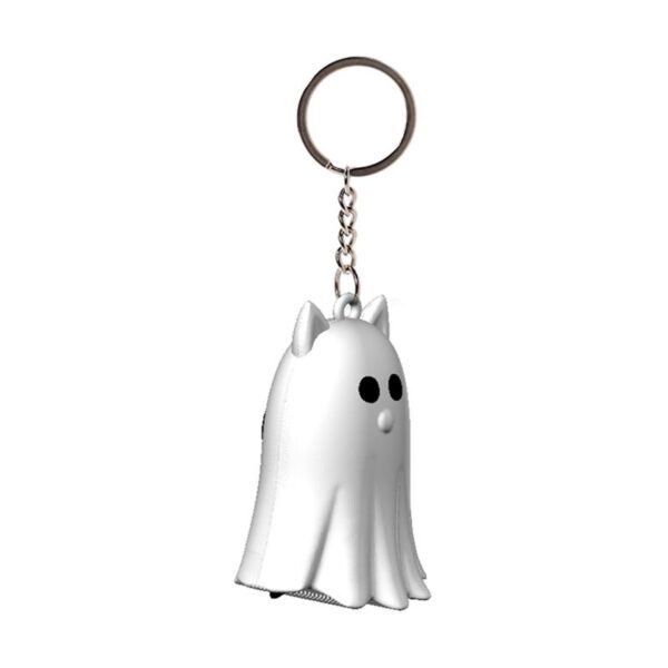 KEY308_001_1739515962 3D PVC Keyring - Spooky Ghost