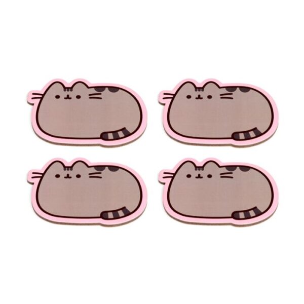 KP86_002_1749041556 Novelty Coasters - Pusheen the Cat - Set of 4's