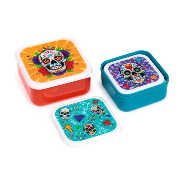 Lunch Boxes Set of 3 (M/L/XL) - Day of the Dead