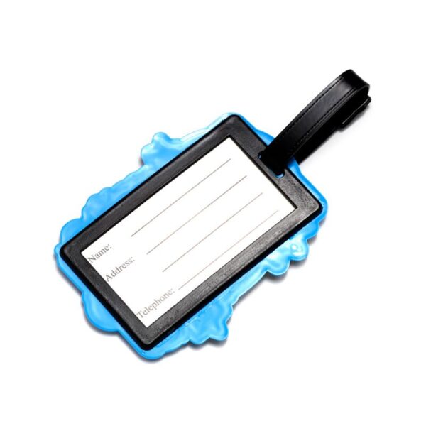 LUT39_004_1722266232 PVC Luggage Tag - Summer Vibes Volkswagen VW T1 Camper Bus