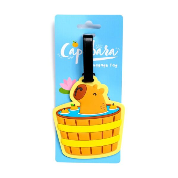 LUT43_001_1745915351 PVC Luggage Tag - Capybara