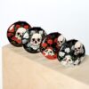 MIRR62_002_1662994074 Compact Mirror - Skulls and Roses