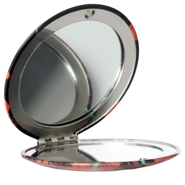 MIRR62_007_1662994074 Compact Mirror - Skulls and Roses