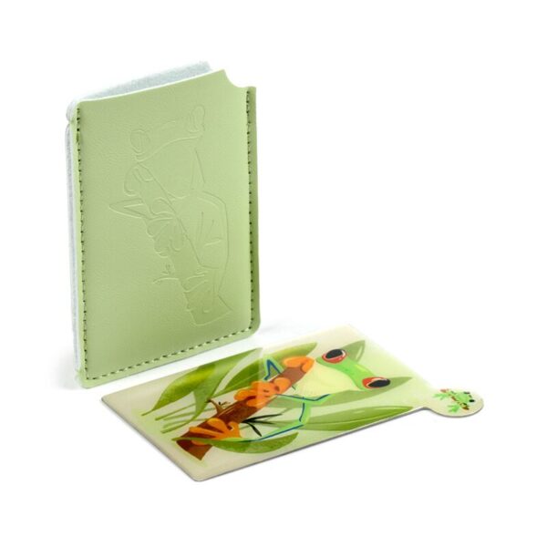 MIRR83_004_1746788953 Compact Pocket Mirror - Tropical Frogs