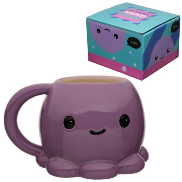 MUG323_001_1622210207 Ceramic Shaped Head Mug - Adoramals Octopus