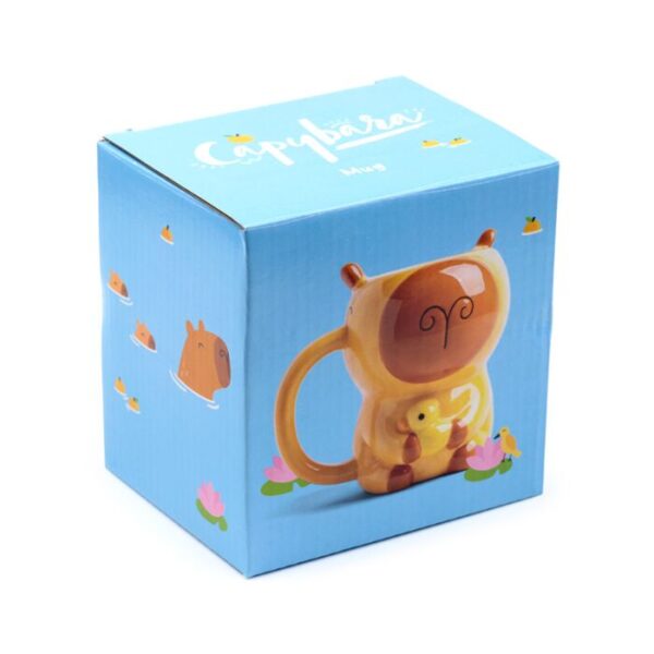 MUG466_002_1747298682 Novelty Shaped Ceramic Mug - Capybara