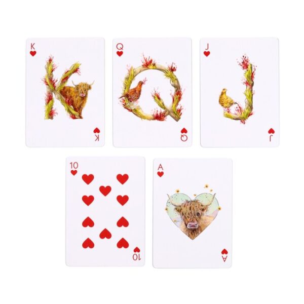 PCARD19_005_1744801715 Standard Deck of Playing Cards - Jan Pashley Highland Coo