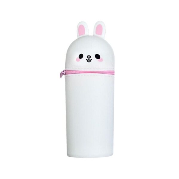 PCASE101_001_1736875910 Silicone Upright Pencil Case - Adoramals Frances the Rabbit