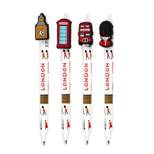 Erasable Pen with PVC Topper - London Souvenir